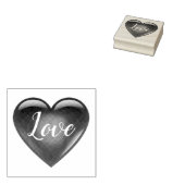 3 Rotes Herz geformt, Liebe, Herz, Gummistempel (Stempel)