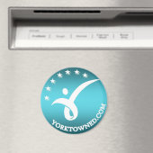 3" Round Magnet - Yorktown Bildung (In Situ (Geschirrspüler))