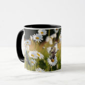 3 Ruby-Throated Hummingbirds "In Field of Daisys" Tasse (Vorderseite Links)