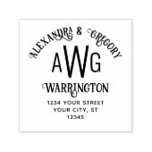 3 Rücksendeadresse für den Anfangsbuchstaben Permastempel (Design)