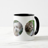 3 RUNDE Fotos machen Ihre eigene Tasse New Pet Cat (VorderseiteRechts)