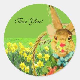 3" RUNDE FÜR SIE GIFT STICKER SRINGTIME!