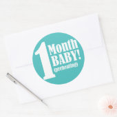3" Runder STICKER - 1 Monat Schwangerschaft (Umschlag)