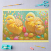 3 Sammlung von Osterhühnern und -eiern Seidenpapier (Basteln)