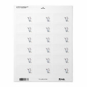 3 Sandhill Cranes Foto Stationery Address Labels Adressaufkleber (Vorne)