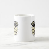 3 Schädel-Gitarren Kaffeetasse (Mittel)
