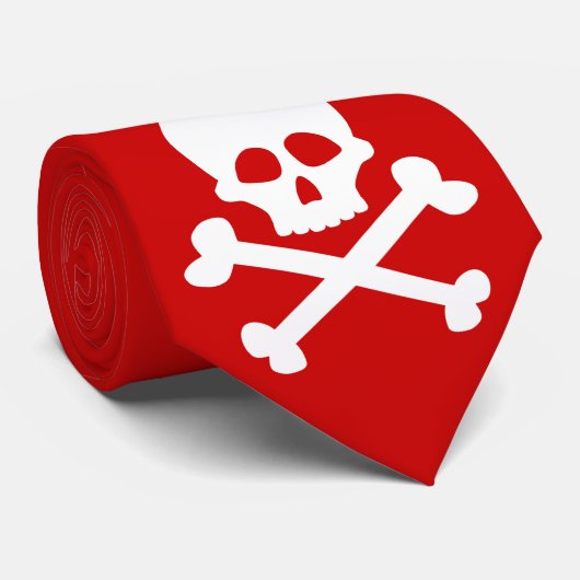 3 Schädel Krawatte (Gerollt)