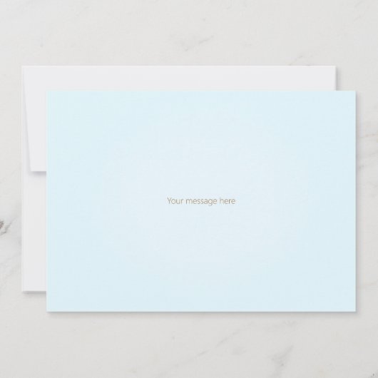 3 Schiffe auf dem Rollsee Personalisiert Mitteilungskarte (Rückseite)