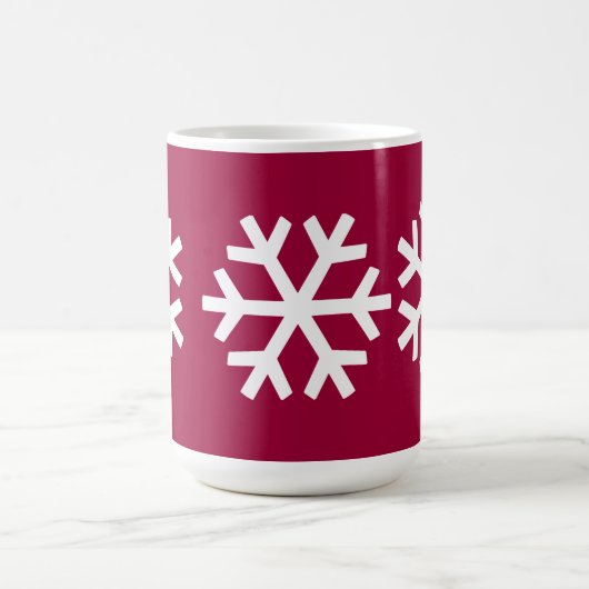 3 Schneeflocke-Tasse Kaffeetasse (Mittel)