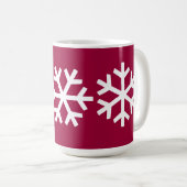 3 Schneeflocke-Tasse Kaffeetasse (VorderseiteRechts)