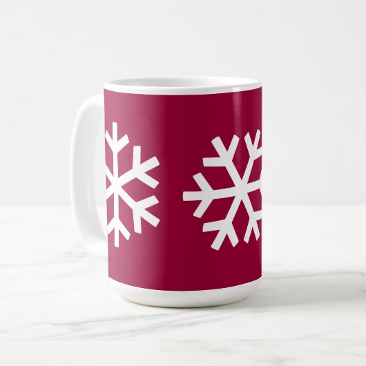 3 Schneeflocke-Tasse Kaffeetasse (Vorderseite Links)