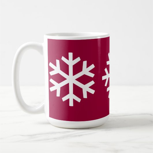 3 Schneeflocke-Tasse Kaffeetasse (Links)