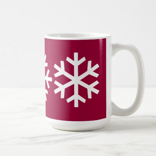 3 Schneeflocke-Tasse Kaffeetasse (Rechts)