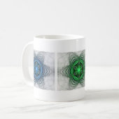 3 Schneeflocken Kaffeetasse (Vorderseite Links)