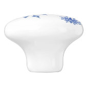 3 Schneeflocken Keramikknauf (Seitenansicht)