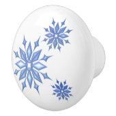 3 Schneeflocken Keramikknauf (Rechts)