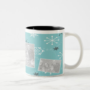 3 Schneefreunde Zweifarbige Tasse