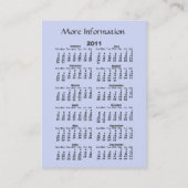 3 Schneemann-WeihnachtsVisitenkarte u. Kalender Visitenkarte (Rückseite)