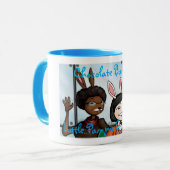 3 Schokoladen-Häschenunicorn-Tasse Tasse (Vorderseite Links)