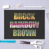 3 Schöne Forellenhaut Seidenpapier (Handwerk)