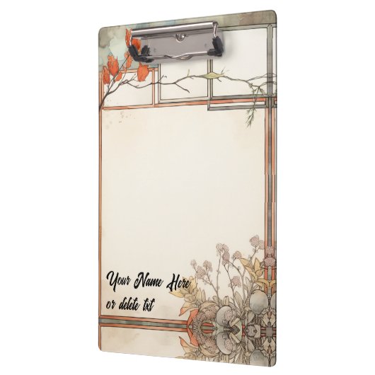 3 Schreibspots Wildblumen und drei rote Blume Klemmbrett (Links)