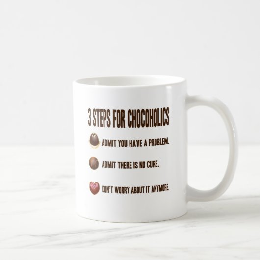 3 SCHRITTE FÜR CHOCOHOLICS KAFFEETASSE (Rechts)