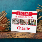 3 Schwarz-Rot-Collage für tierisches Foto Fotoplatte (Seite)