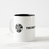 3 Schwarze Katze-Tasse Zweifarbige Tasse (Vorderseite Links)