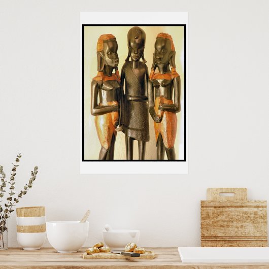 3 Schwestern aus Kenia Poster (Küche)