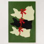 3 Scottish Terrier Black Silhouette/1014 Stück Puzzle (Vertikal)