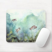 3_sea_turtles_painting mousepad (Mit Mouse)