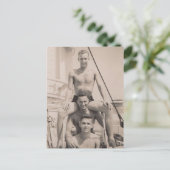 3 Seeleute Postkarte (Stehend Vorderseite)