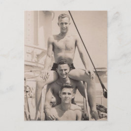 3 Seeleute Postkarte