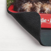 3 seidiges Terrier-Welpen Mousepad (Ecke)