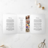 3 Seite Beerdigungsauftrag | Memorial Dreifach Gefaltete Einladung (Innenseite)