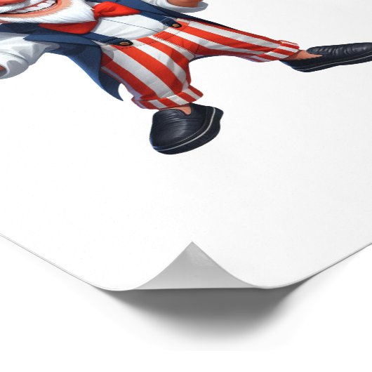 3 Senioren in der Kleidung von Uncle Sam Poster (Ecke)