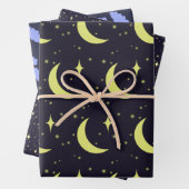 3 Set Nachtflugpapier Geschenkpapier Set (Beispiel)