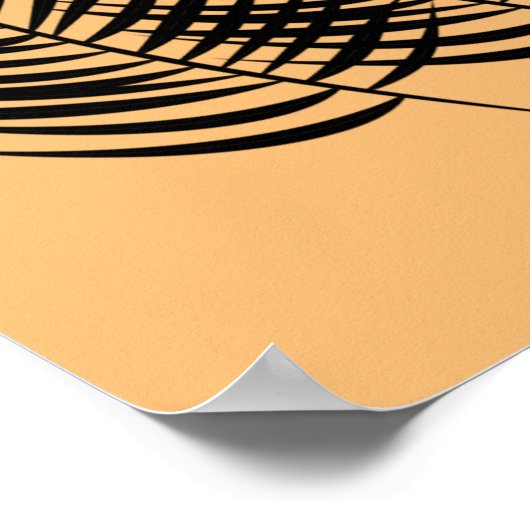 3 Set Palmen Blätter Wandkunstdekor. Poster (Ecke)