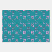 3 Sets Heute werde ich Frieden wählen, der aus Geschenkpapier Set (Vorderseite)