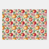 3 Shanah Tovah Wrappi g Sheets Geschenkpapier Set (Vorderseite 3)