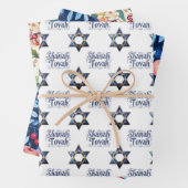 3 Shanah Tovah Wrappi g Sheets Geschenkpapier Set (Beispiel)