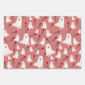 3 Sheet Samoyed Design Geschenkgutschrift Set Geschenkpapier Set (Vorderseite 2)