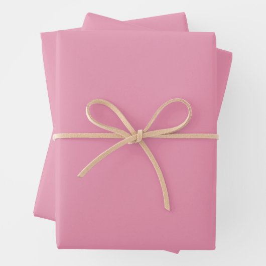 3 Sheets of Gift Wrap in Rose Pink Geschenkpapier Set (Beispiel)