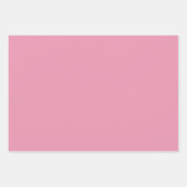 3 Sheets of Gift Wrap in Rose Pink Geschenkpapier Set (Vorderseite)