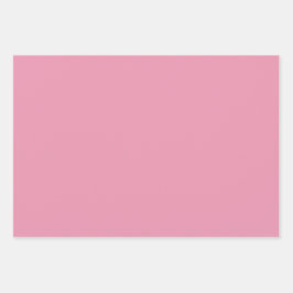 3 Sheets of Gift Wrap in Rose Pink Geschenkpapier Set