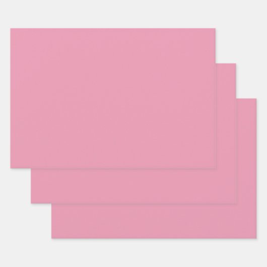 3 Sheets of Gift Wrap in Rose Pink Geschenkpapier Set (Set)