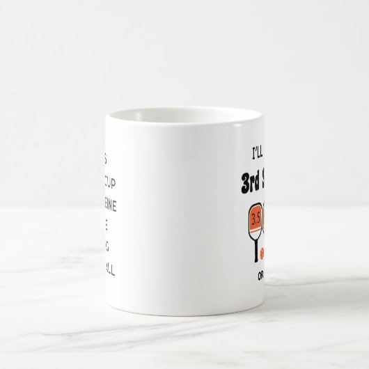 3. Shot Drop Funny Pickleball Kaffeetasse (Mittel)