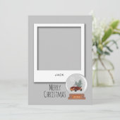 3 Snapshot Foto, Snow Globe Weihnachten (Stehend Vorderseite)