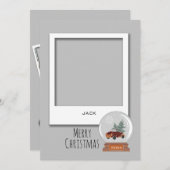 3 Snapshot Foto, Snow Globe Weihnachten (Vorne/Hinten)