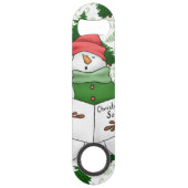 3 Snowman Caroler Speedflaschenöffner (Rückseite)